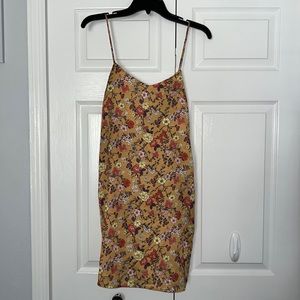 Chelsea & Violet Floral Satin Slip Dress